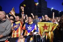 Apoiadores da independ�ncia celebraram resultado em Barcelona